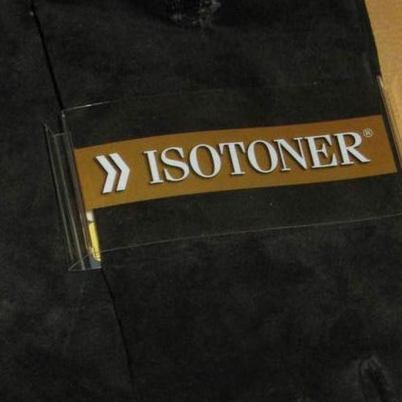 Gloves Women Isotoner Black Large New - Picture 2 of 3